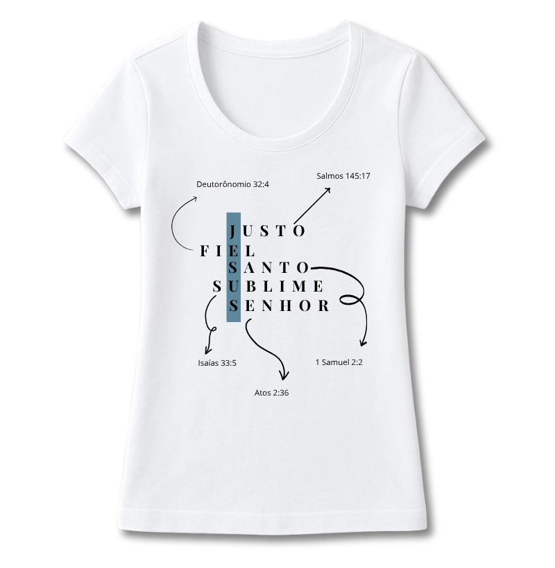 T-SHIRT FEMININA JESUS ESSÊNCIA