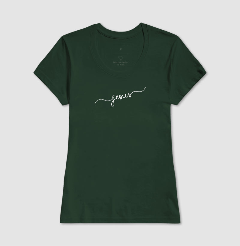 T-SHIRT FEMININA JESUS MINIMALISTA