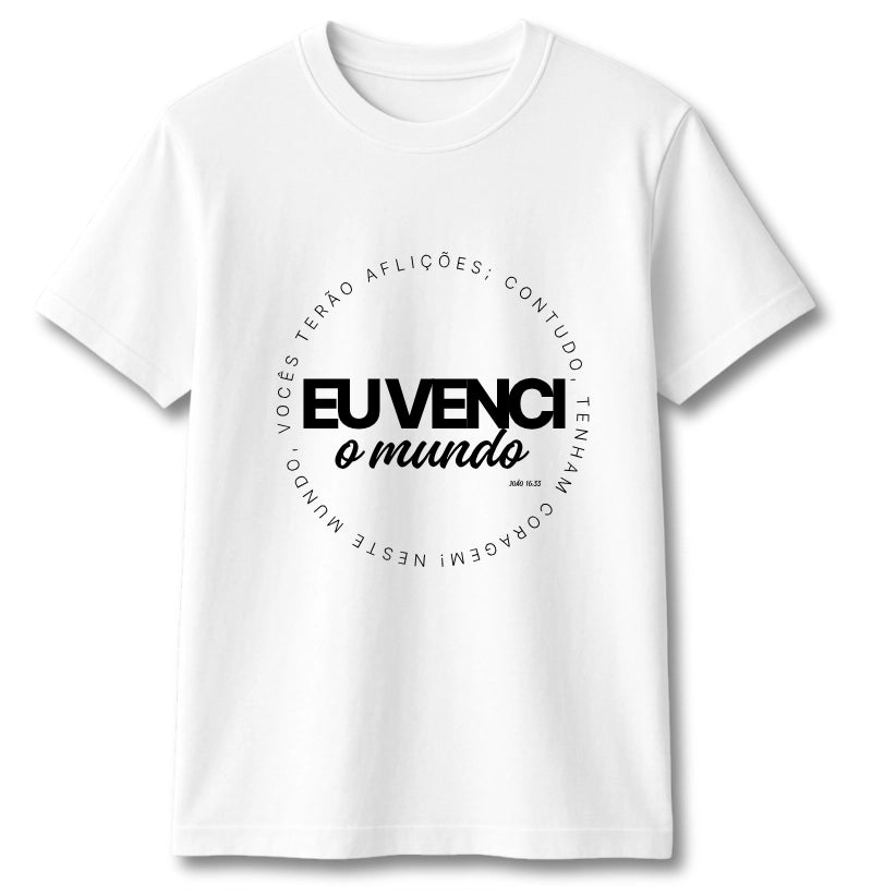 CAMISETA EU VENCI O MUNDO