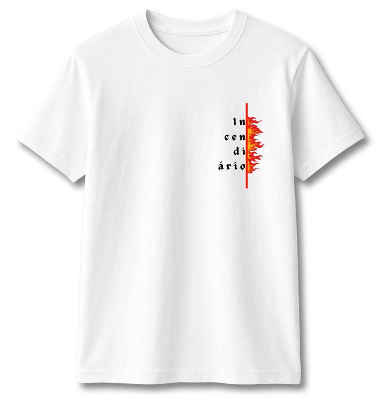 CAMISETA INCENDIÁRIO BRANCA
