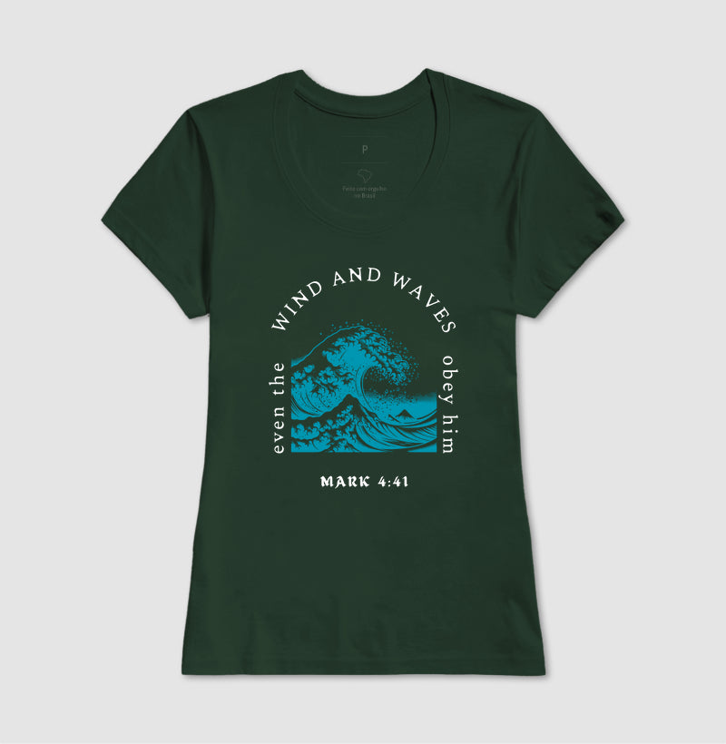 T-SHIRT FEMININA MARCOS 4:41