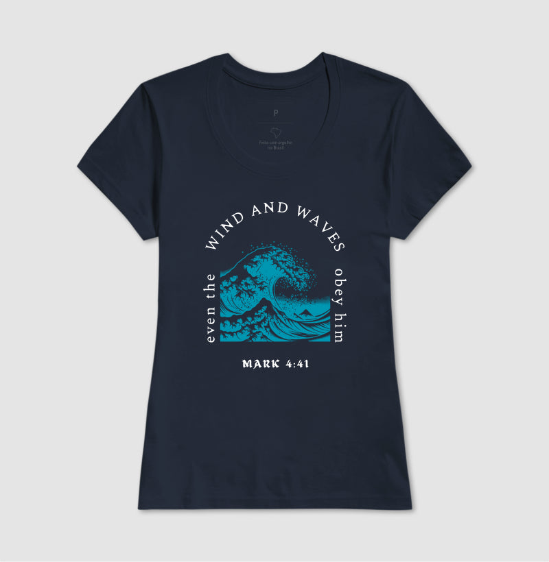 T-SHIRT FEMININA MARCOS 4:41