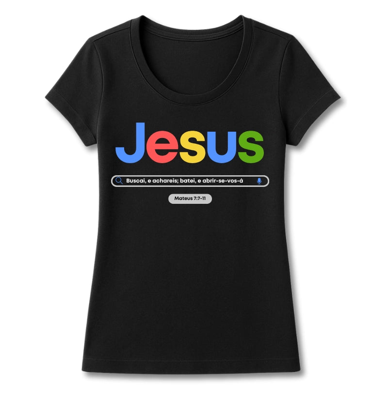 T-SHIRT FEMININA BUSQUE JESUS