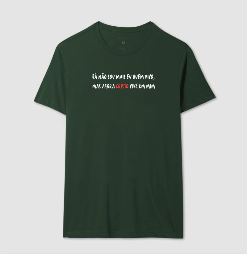 CAMISETA CRISTO VIVE EM MIM V.1 PRETA