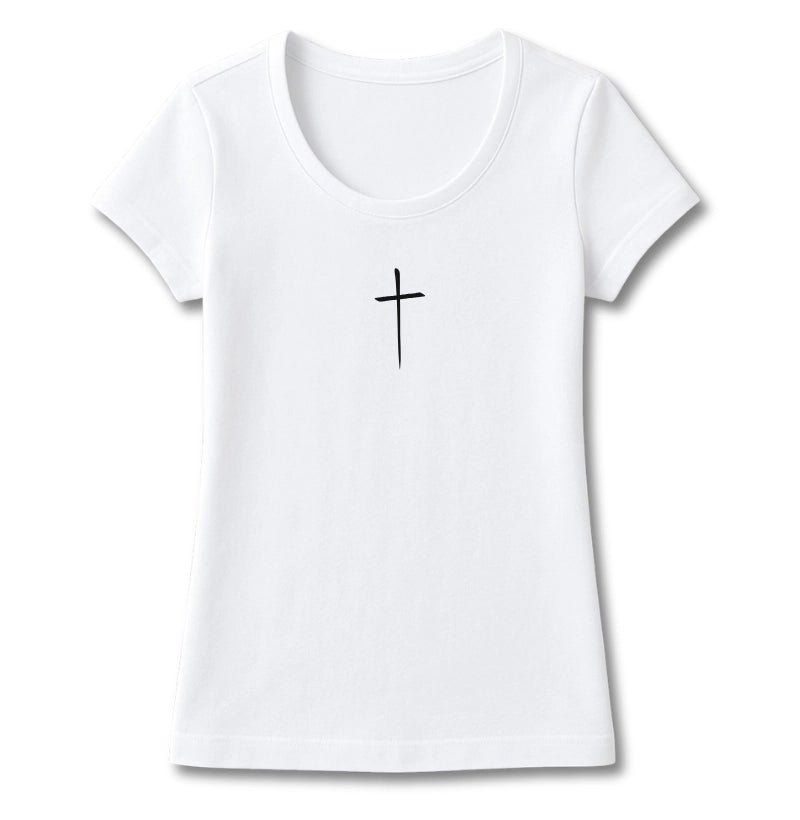 T-SHIRT FEMININA CRUZ MINIMALISTA