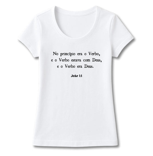 T-SHIRT FEMININA JOÃO 1:1