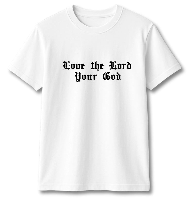 CAMISETA LOVE THE LORD BRANCA
