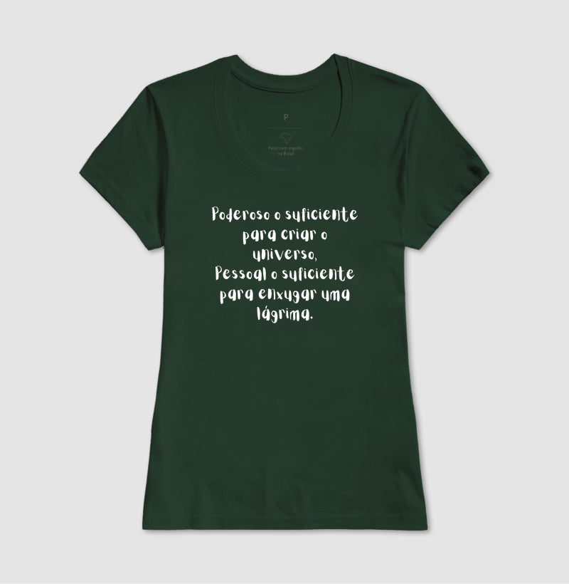 T-SHIRT FEMININA PODEROSO E PESSOAL