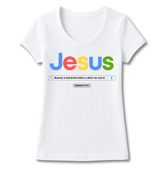 T-SHIRT FEMININA BUSQUE JESUS