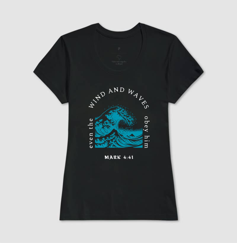 T-SHIRT FEMININA MARCOS 4:41