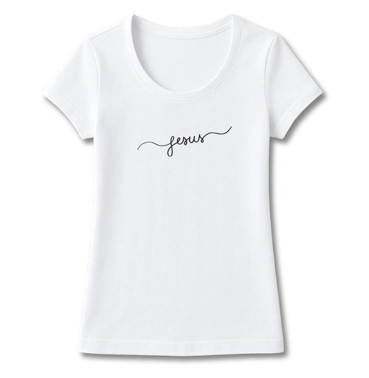T-SHIRT FEMININA JESUS MINIMALISTA