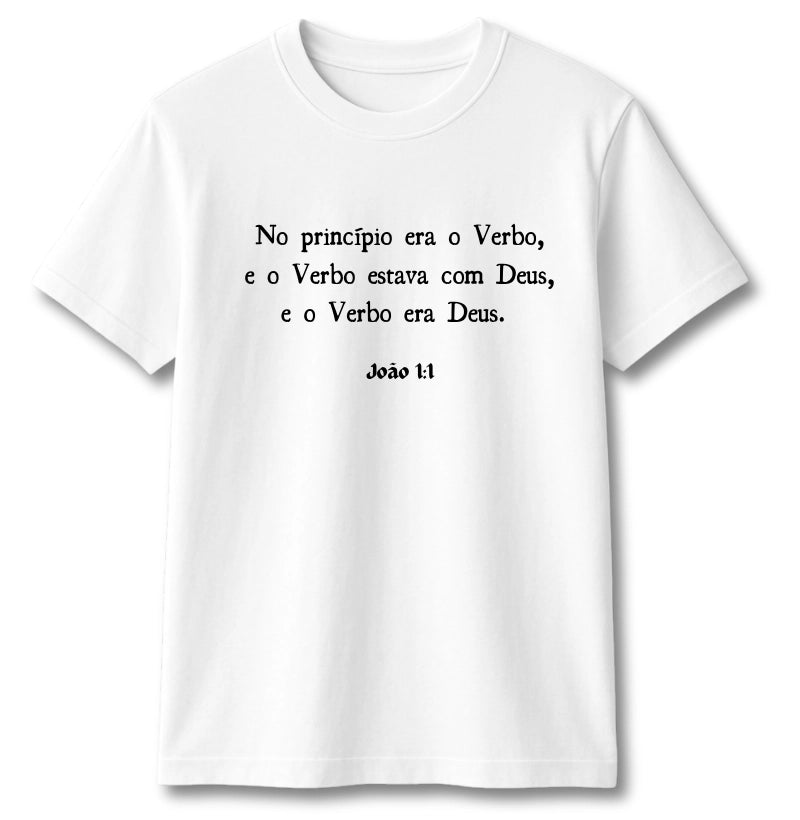 CAMISETA JOÃO 1:1 BRANCA