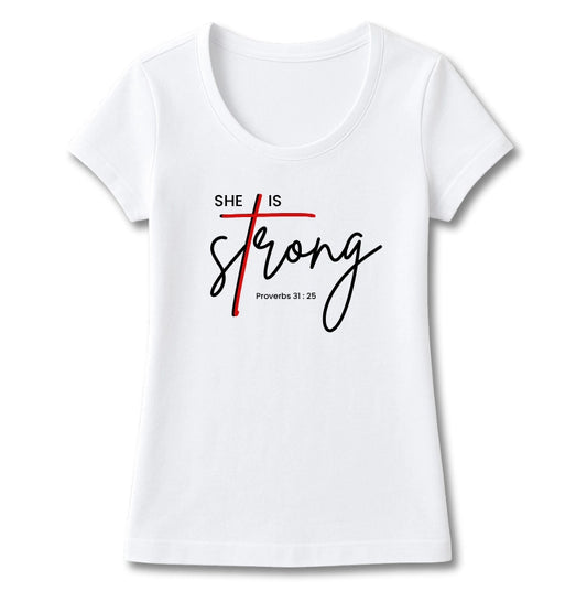 T-SHIRT FEMININA SHE IS STRONG