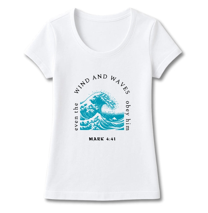 T-SHIRT FEMININA MARCOS 4:41