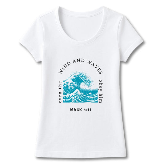 T-SHIRT FEMININA MARCOS 4:41