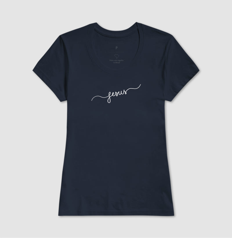 T-SHIRT FEMININA JESUS MINIMALISTA