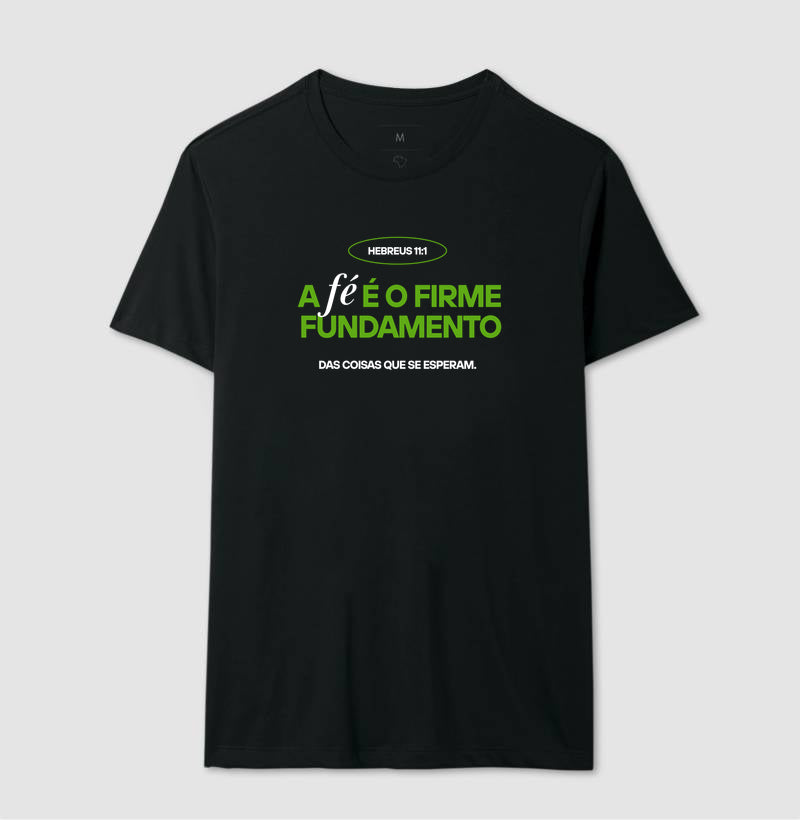 CAMISETA HEBREUS 11:1 ESTAMPA VERDE