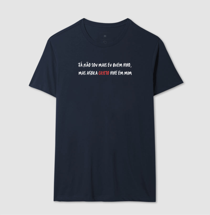 CAMISETA CRISTO VIVE EM MIM V.1 PRETA