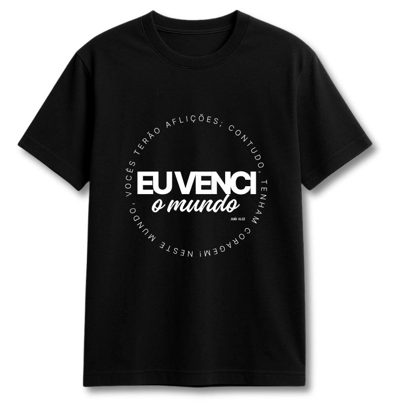 CAMISETA EU VENCI O MUNDO