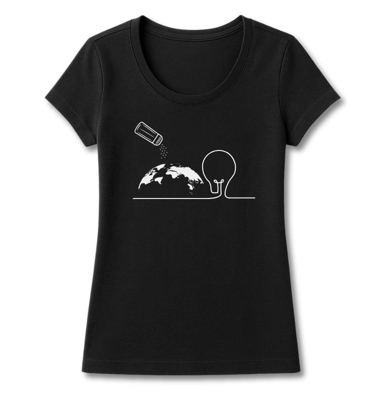T-SHIRT FEMININA SAL DA TERRA LUZ DO MUNDO