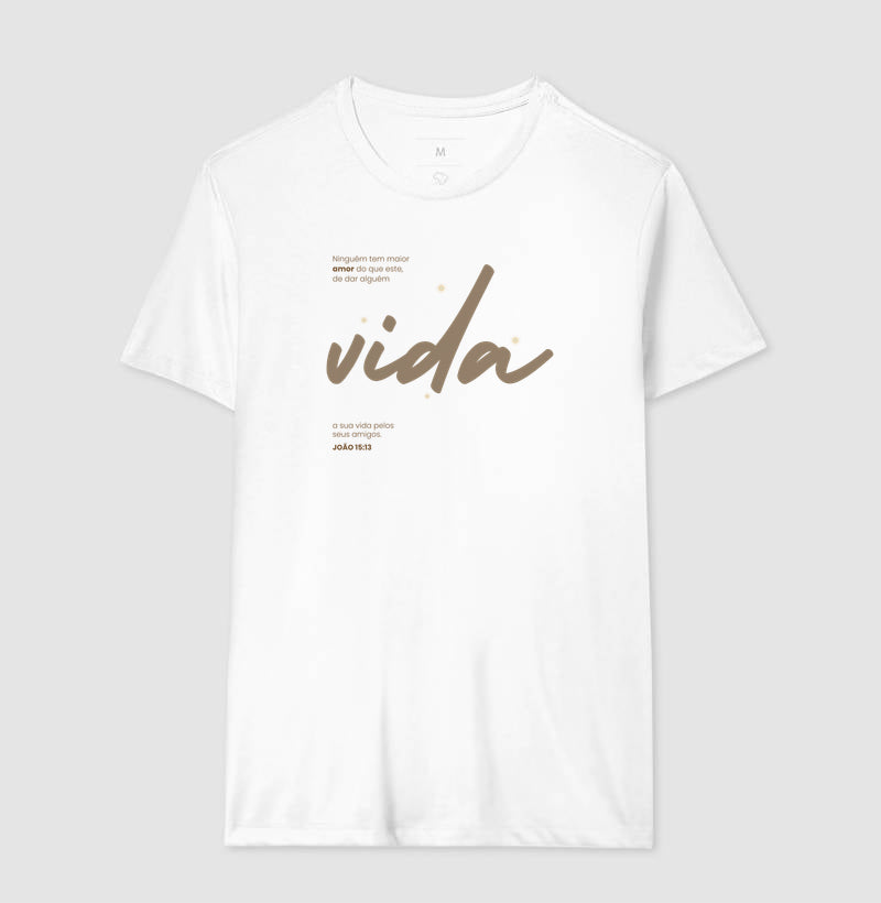 CAMISETA JOÃO 15:13 BRANCA