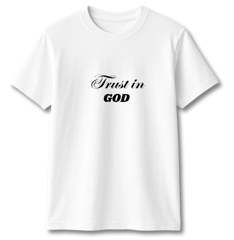 CAMISETA TRUST IN GOD BRANCA