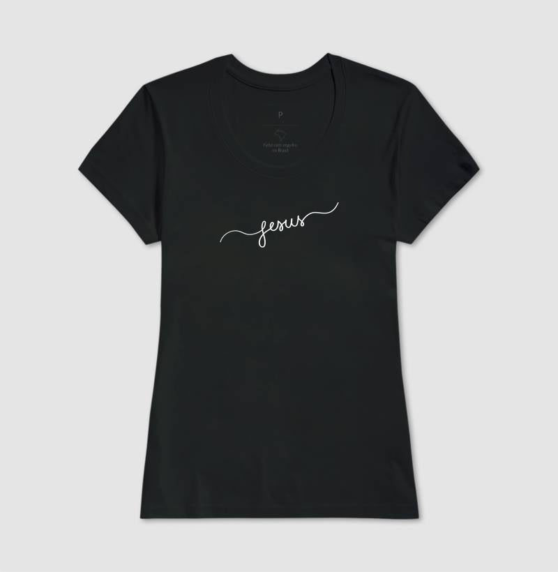 T-SHIRT FEMININA JESUS MINIMALISTA
