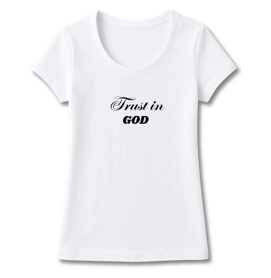 T-SHIRT FEMININA TRUST IN GOD